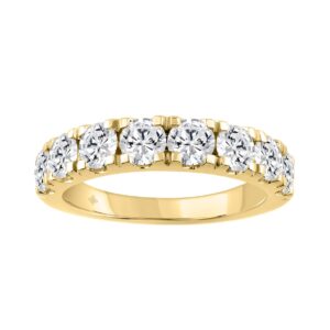 14K YELLOW GOLD 2.00CT ROUND DIAMOND LADIES BAND