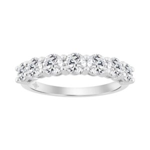 14K WHITE GOLD 1 1/2CT ROUND DIAMOND LADIES BAND